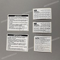 APRILIA Caution label AP8177223-11