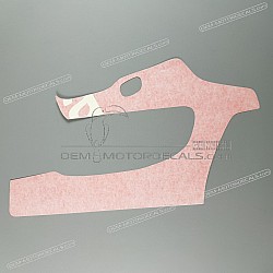 Belly pan decal, left side