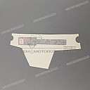 Front cowling decal, right side