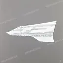 Pegatina superior de carenado S1000RR, lado izquierdo
