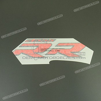 Side cowling decal, left side