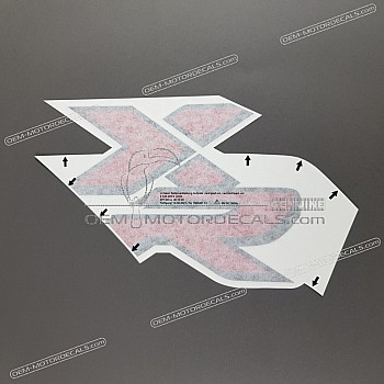 Side cowling decal, left side