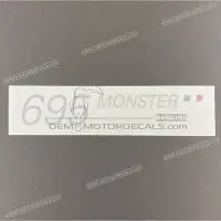 DUCATI Emblème de réservoir Monster 695, côté gauche 43611751A