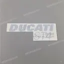 Vorderer Seitenverkleidungs-Emblem DUCATI, rechte Seite