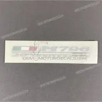 DUCATI Heckverkleidung Aufkleber, Rechte Seite 43818351A
