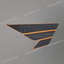 Fuel tank stripe, right side