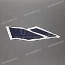 Left fairing stripe, left side