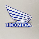 Right fairing Honda Wing emblem, right side