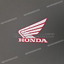 Fuel tank Honda Wing emblem, left side