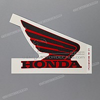 HONDA VFR fuel tank mark, right side 17526-MCW-D00ZC