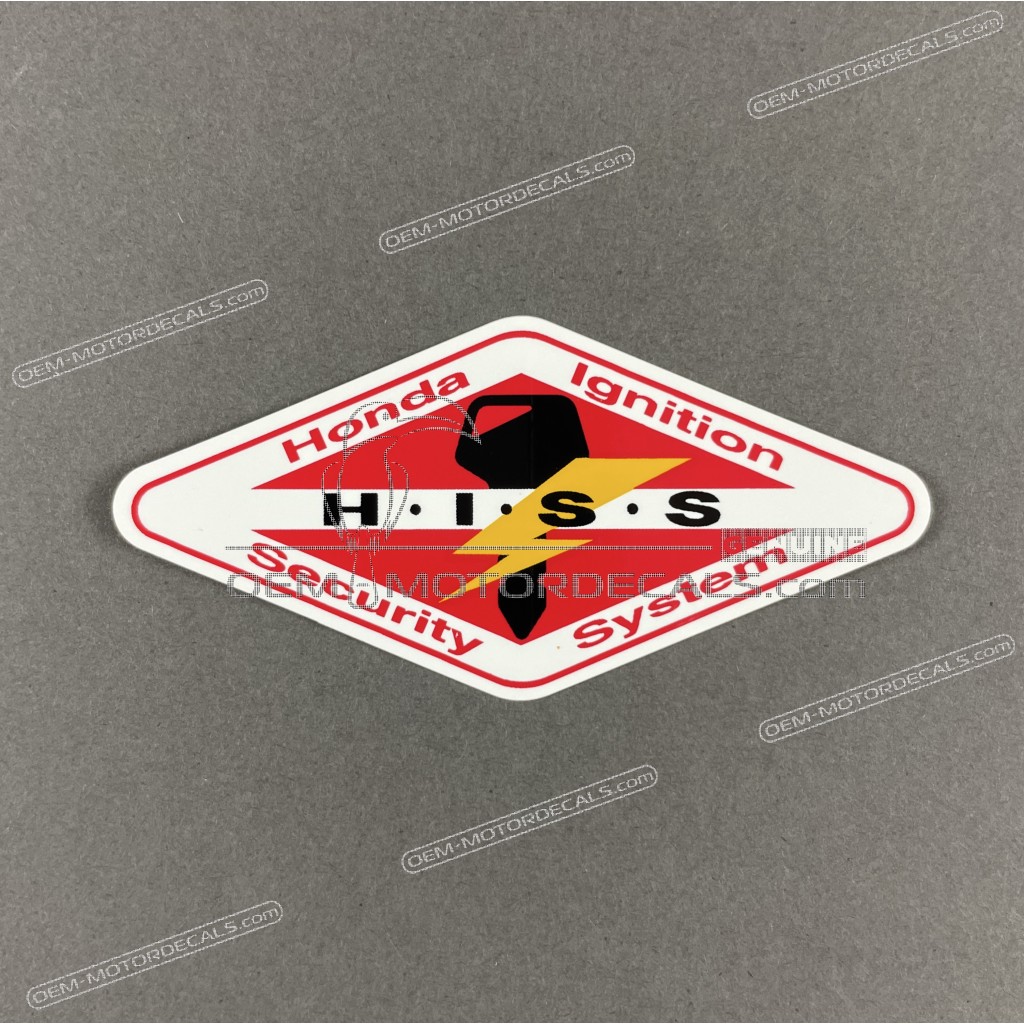 Autocollant H.I.S.S. pour réservoir Honda CBR500R OEM 17528-MAT-D70