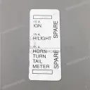Fuse label, right side cover