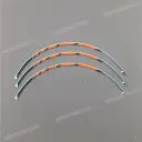 Linker wiel stickerset, linkerkant