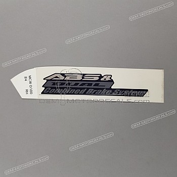Front fender decal, right side