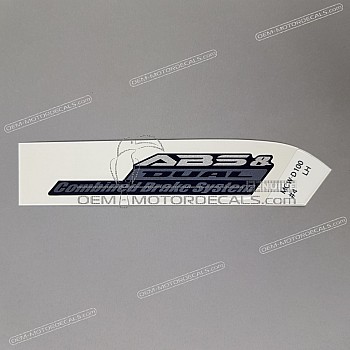 Front fender decal, left side