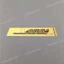 Front fender decal