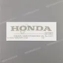 Front cowl HONDA logo decal