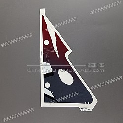 Front cowling decal, right side