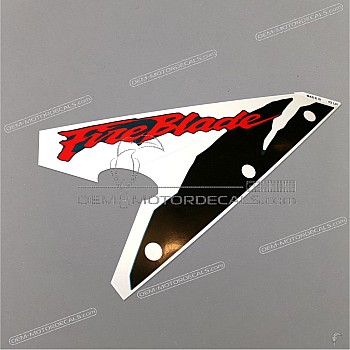 Front cowling decal, left side