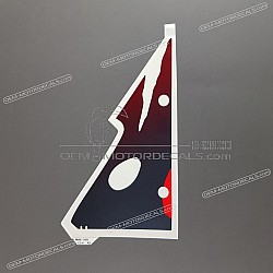 Front cowling decal, left side