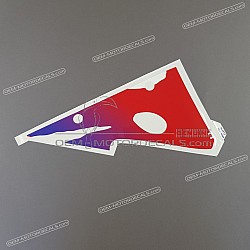 Front cowling decal, left side