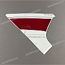 Upper side fairing stripe decal, right side