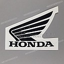 Emblemat Honda skrzydło na przednią owiewkę, lewa strona
