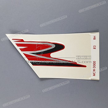 Naklejka na przednią owiewkę (czasza), prawa strona