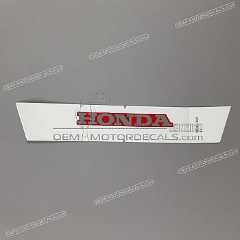 Front cowling decal
