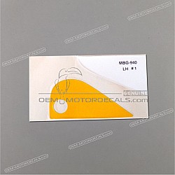 Naklejka na przednią owiewkę (czasza), lewa strona