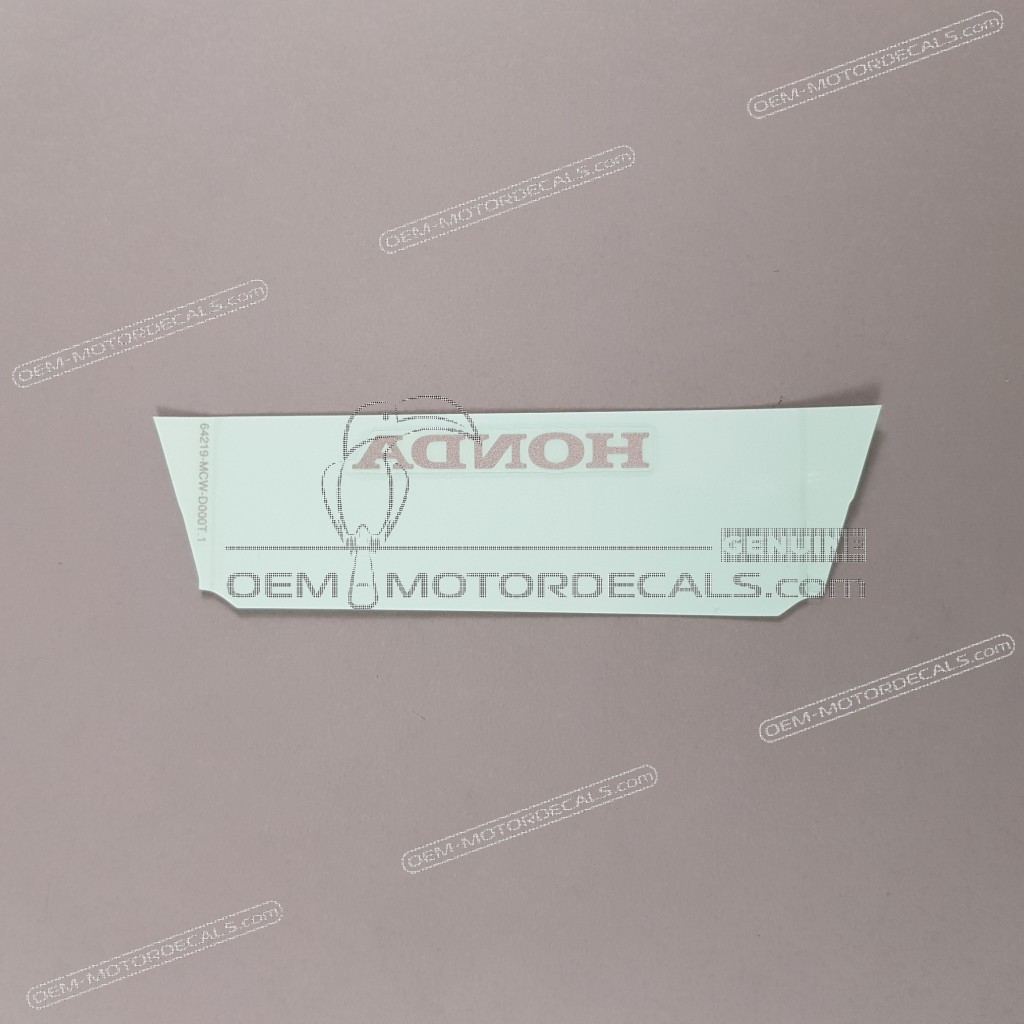 Honda VFR800 Naklejka na owiewkę OEM 64219MCWD00ZA oryginalna fabryczna grafika