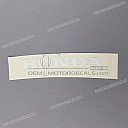 Honda windscherm sticker