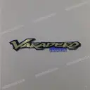 Varadero front side cowl emblem, left side
