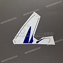 CBR600F Hurricane Aufkleber, rechte obere Verkleidung