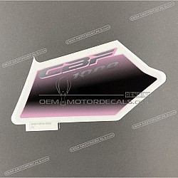 Side cowling decal, right side