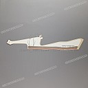 Autocollant de carénage latéral CBR Hurricane, côté droit