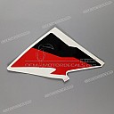 Left fairing CBR Hurricane stripe decal, left side