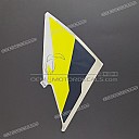 Front cowling stripe, left side
