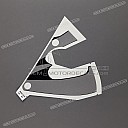 Emblème CBR du carénage supérieur CBR600F HURRICANE, côté gauche