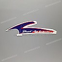 Autocollant de carénage supérieur CBR600F HURRICANE, côté gauche