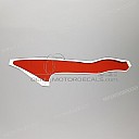 Autocollant côté gauche du carénage supérieur CBR600F Hurricane, côté gauche