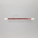 Autocollant CBR pour carénage supérieur gauche, côté gauche
