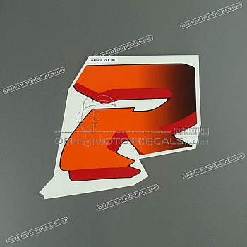 Side cowling decal, right side