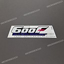 Autocollant inférieur de carénage CBR Hurricane, côté gauche