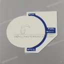Frame cowling CAUTION, FUEL COCK warning label