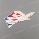 Lower cowl graphic, right side