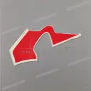 Autocollant de sabot moteur, côté droit