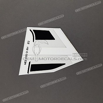 Side cowling decal, right side