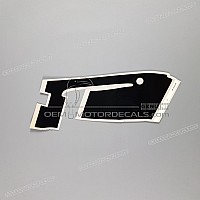 HONDA Autocollant de sabot moteur, côté droit 64312-MV9-600ZB