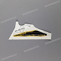 HONDA Autocollant de flanc de carénage inférieur droit 64314-MAL-E00ZD